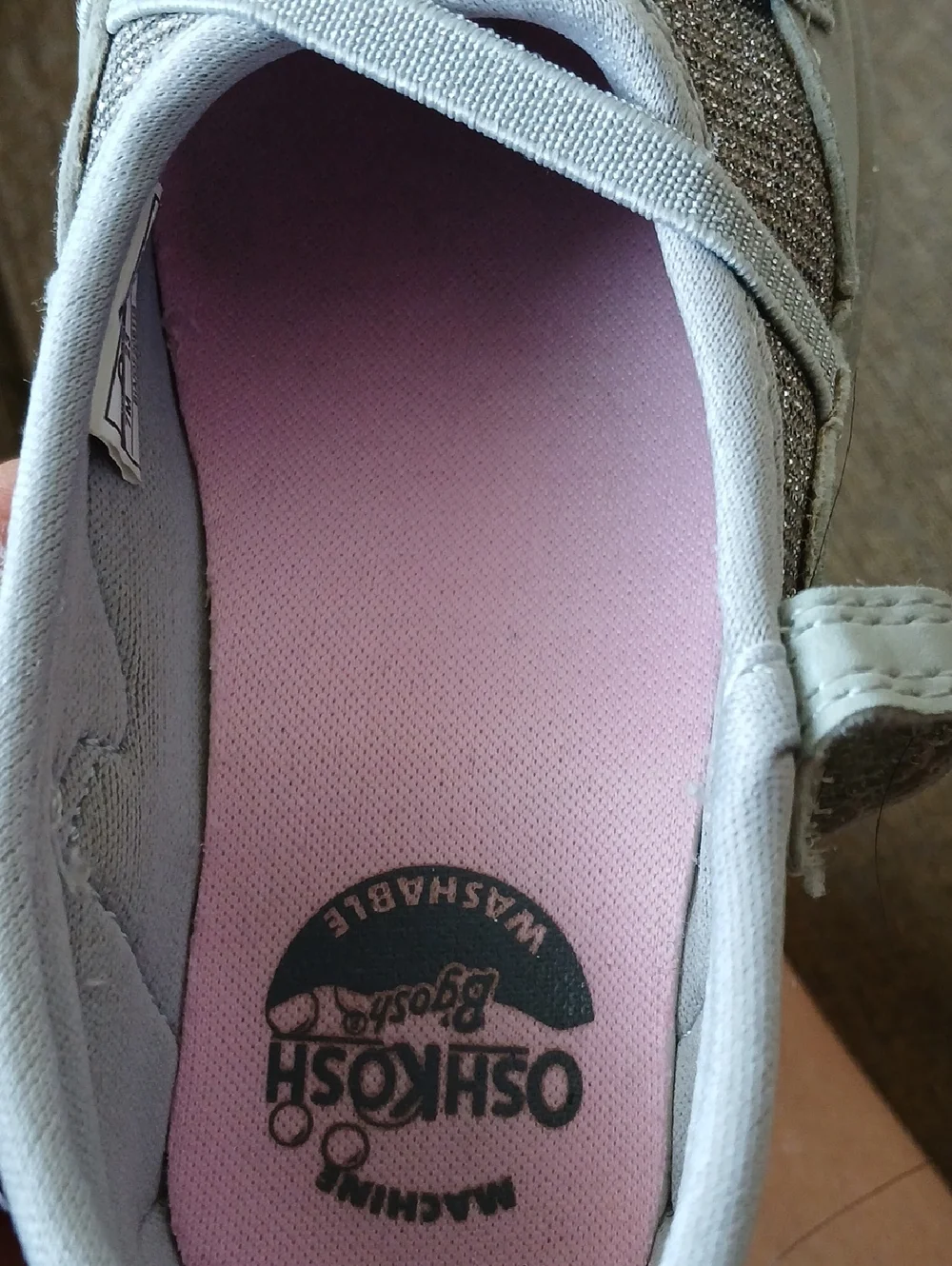 OshKosh B'gosh Grey Sparkle Mary Janes